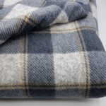 Tessuto Pile Scozzese Grigio