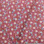 Tessuto Cotone Petunia Bordeaux