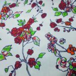 Tessuto Gabardin Elax Thon Rouge