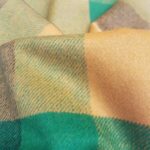 Tessuto Velour Scozzese Zucca