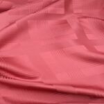 JAQUARDE QUADRI ROSSO
