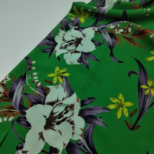 GIAVANESE VERDE FIORI BLU