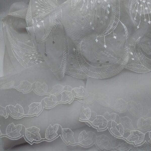Tessuto Linea Sposa Org Ricamato