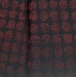 Tessuto Jaquarde Moda Nero Bordeaux